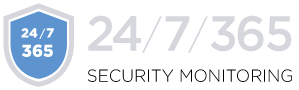 24 hour, 7 days a week, 365 days a year security monitoring