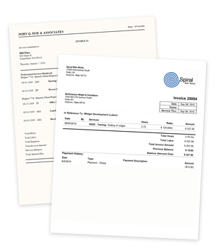 Custom Invoices | Bill4Time